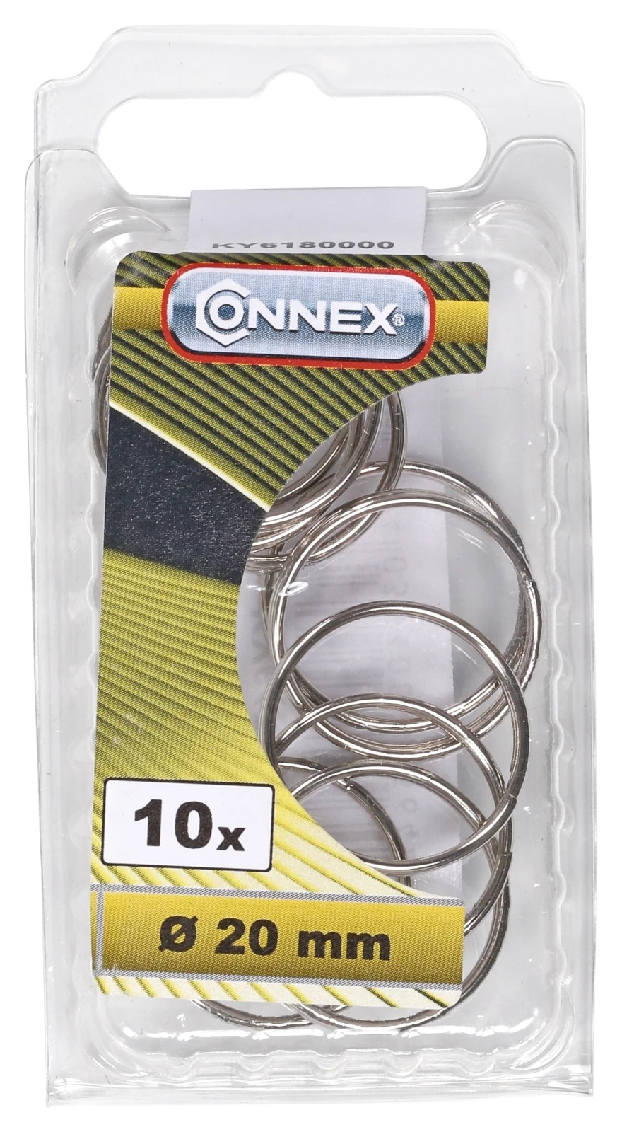 Schlüsselringe vernickelt 20mm 10St