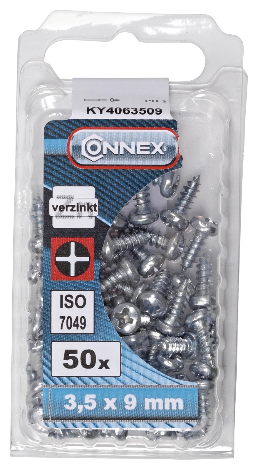Blechschraube verz. 3,5×9,5mm 50 St