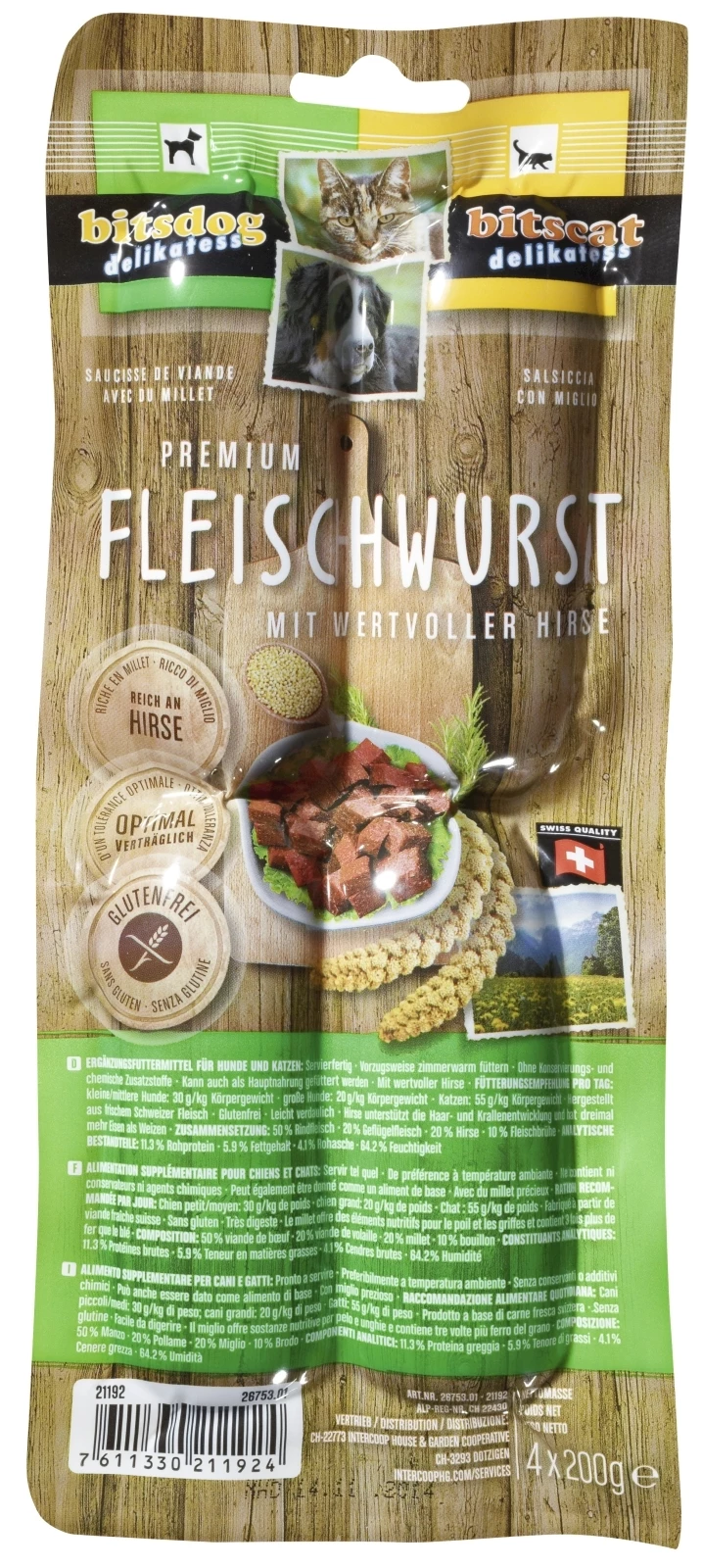 Fleischwurst für Katzen/Hunde kaufen Hund Snacks LANDI