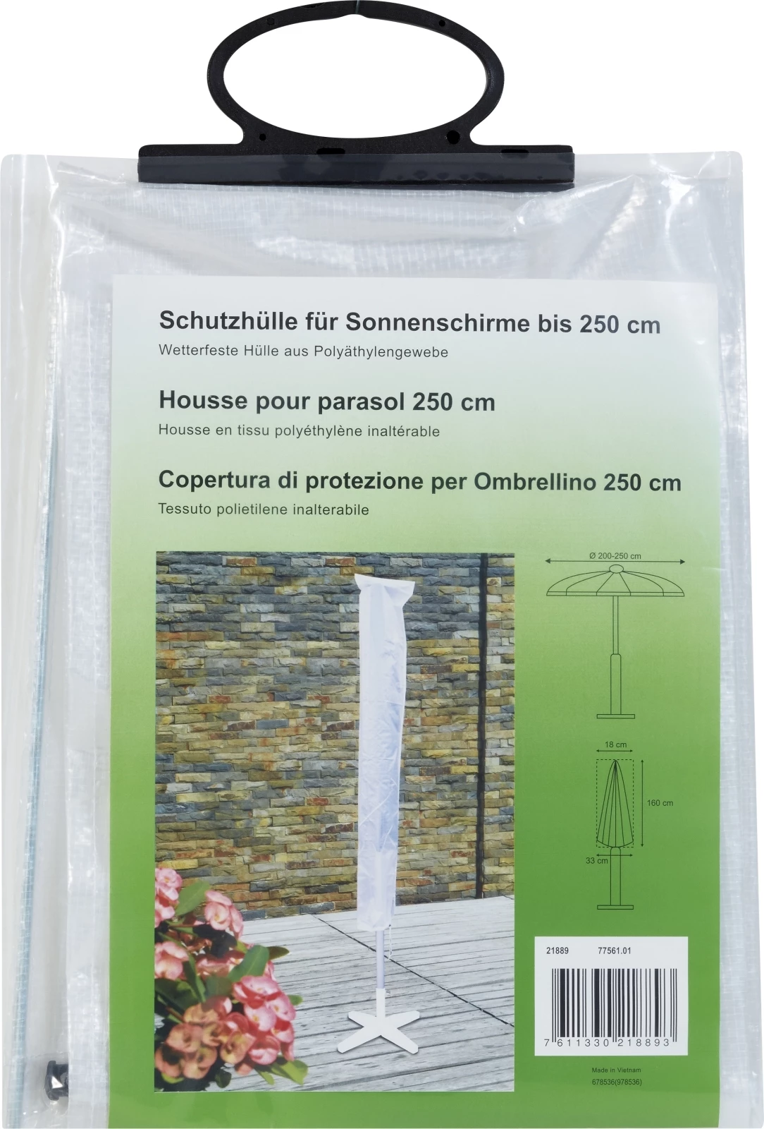 Schutzhülle Sonnenschirm 250 cm
