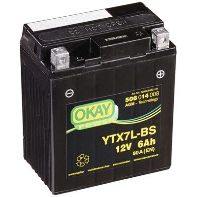 Motobatterie YTX7L-BS Okay 12 V