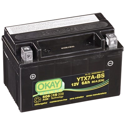Motobatterie YTX7A-BS Okay 12 V