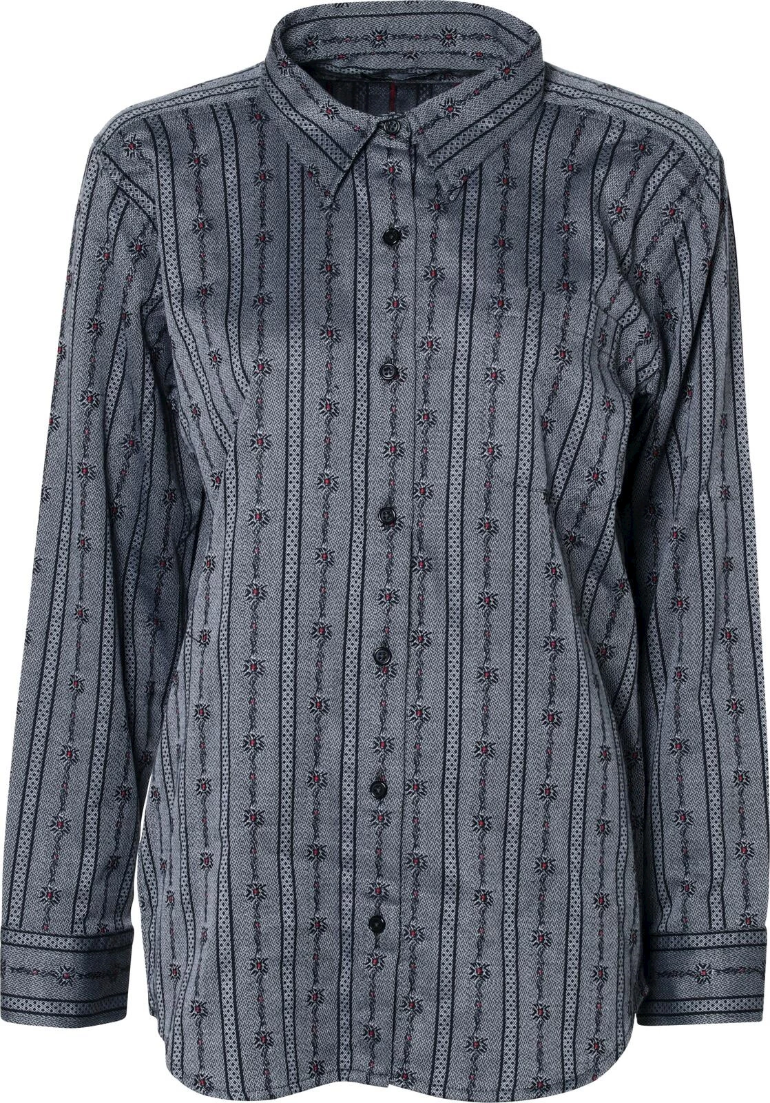 Edelweissbluse anthrazit L