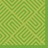 Serviettes 33 × 33 cm mosaïque verte