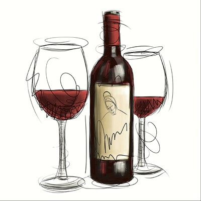 Servietten 33 × 33 cm Wein