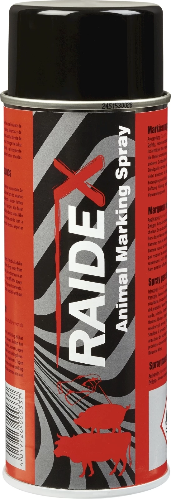 Spray marqueur bétail rouge 400 ml