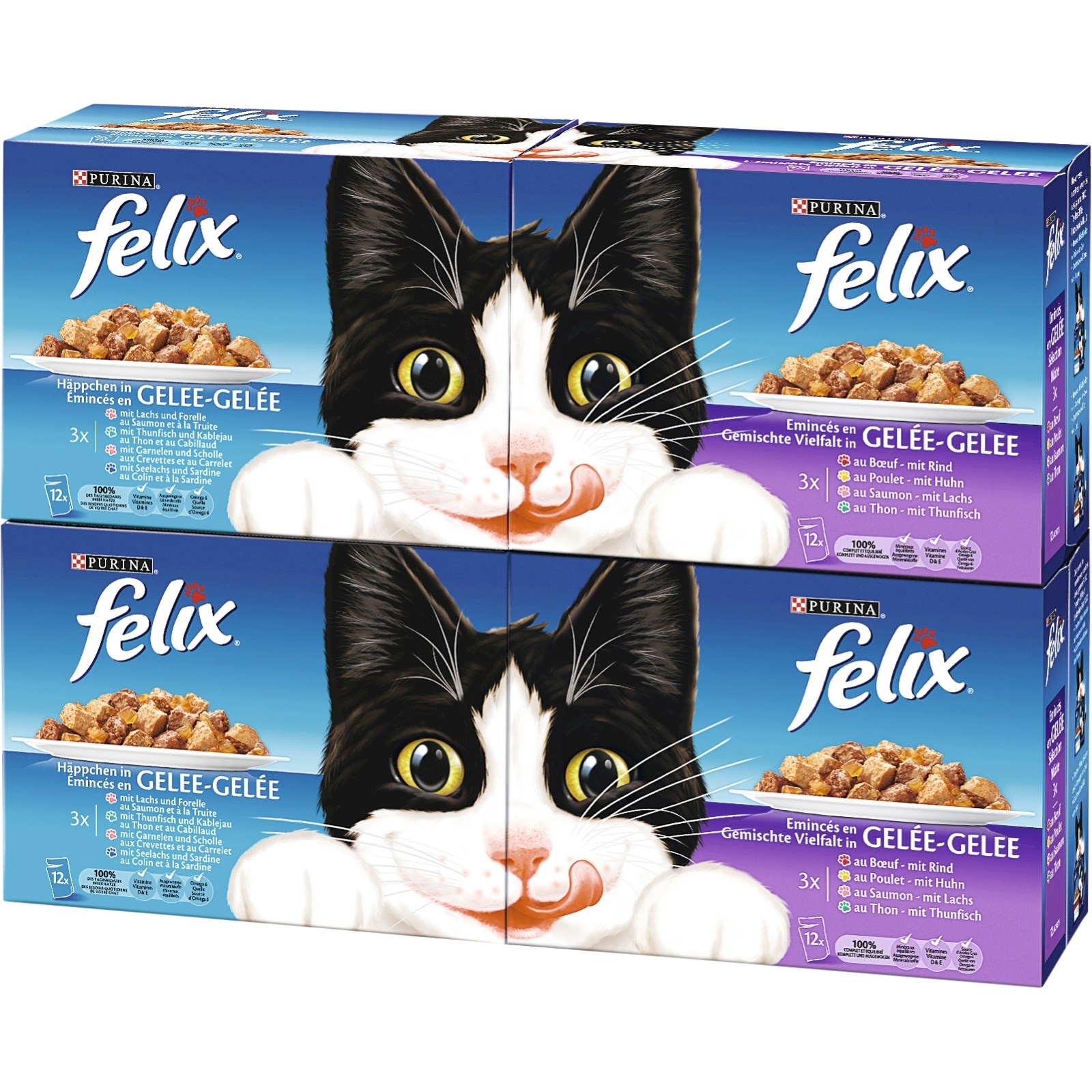 Aliment pour chats Felix 48 × 100 g Acheter - Nourriture humide