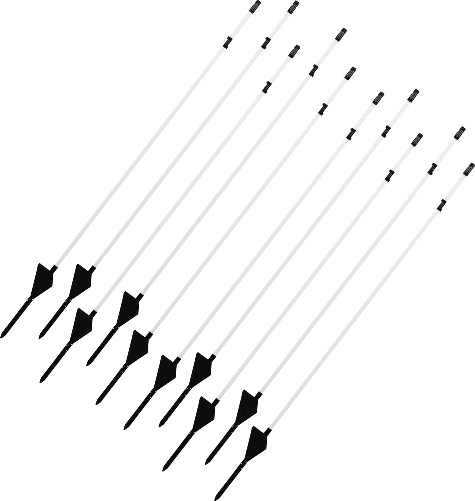 Weidezaunpfahl Fiberglas weiss 110 cm