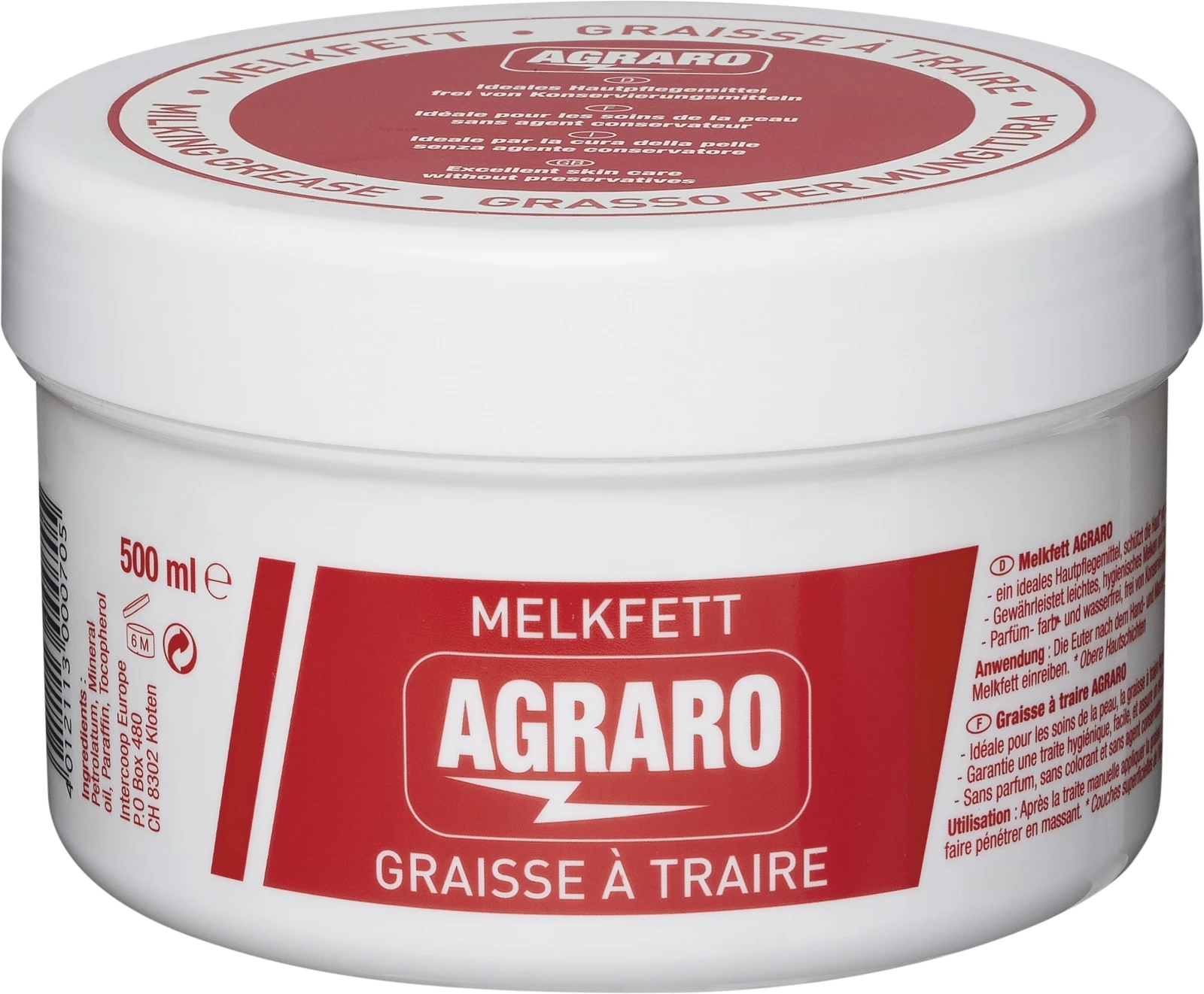 Melkfett Agraro 500 ml