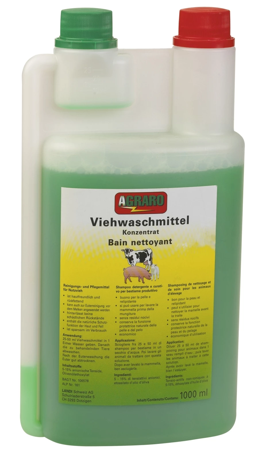 Viehwaschmittel Agraro 1000 ml