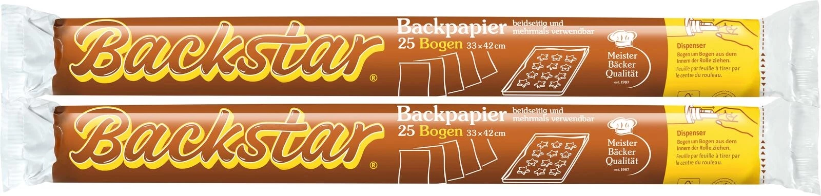 Backpapier 2 × 25 Blatt