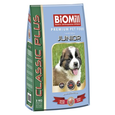 Aliment p. chien Juni. 3kg Biomill