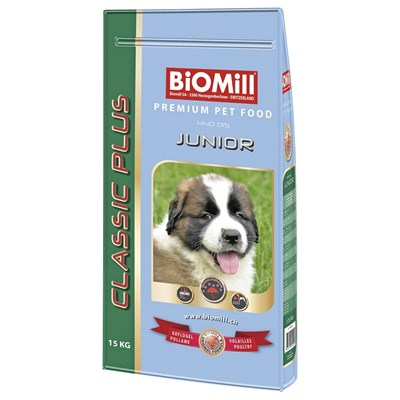 Aliment p. chien Juni. 15kg Biomill