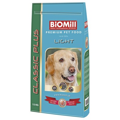 Aliment p. chien Light Biomill 15 kg