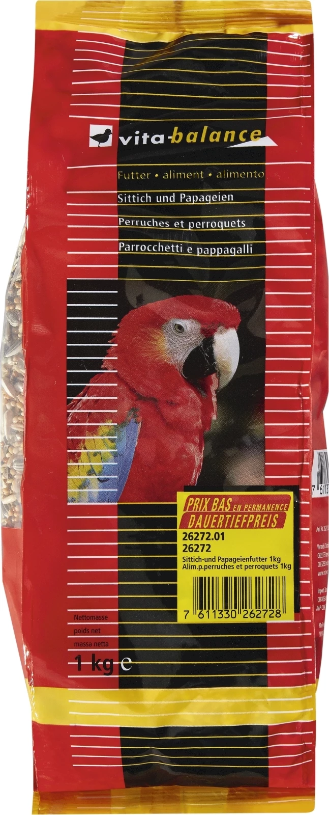 Sittich- und Papageienfutter 1 kg