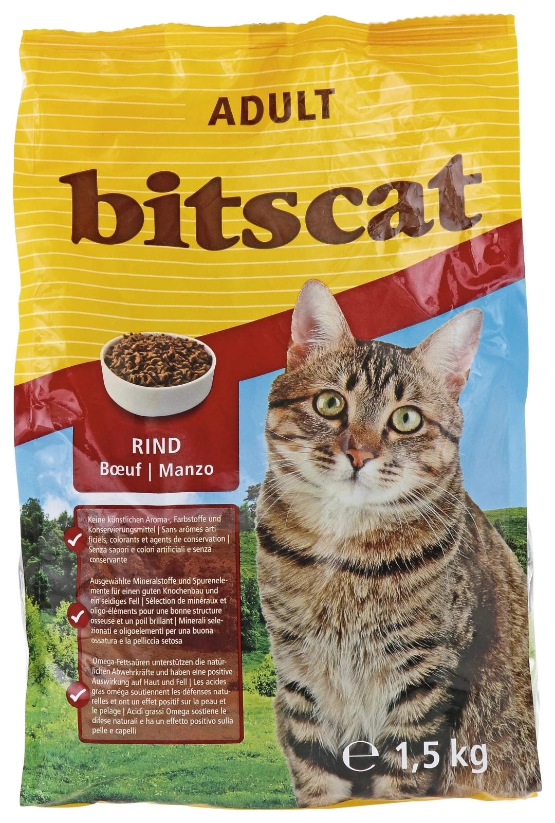 Katzenfutter Rind bitscat 1,5 kg
