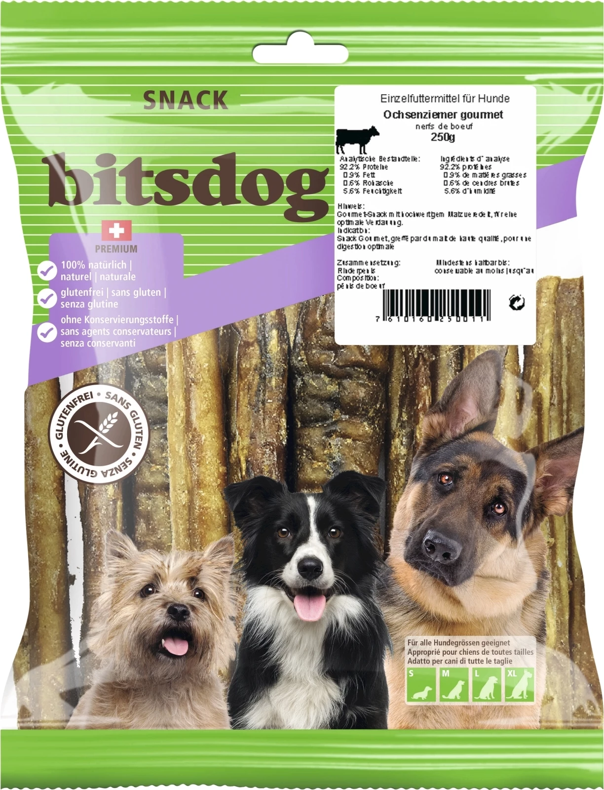 Ochsenziemer für Hunde 250 g