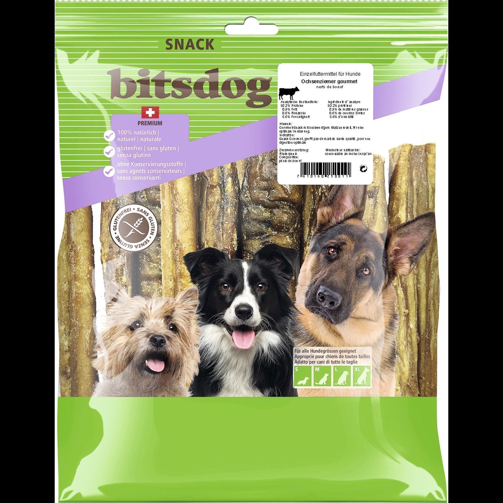 Nerfs de boeuf pour chiens 1 kg Acheter - Snacks chiens - LANDI