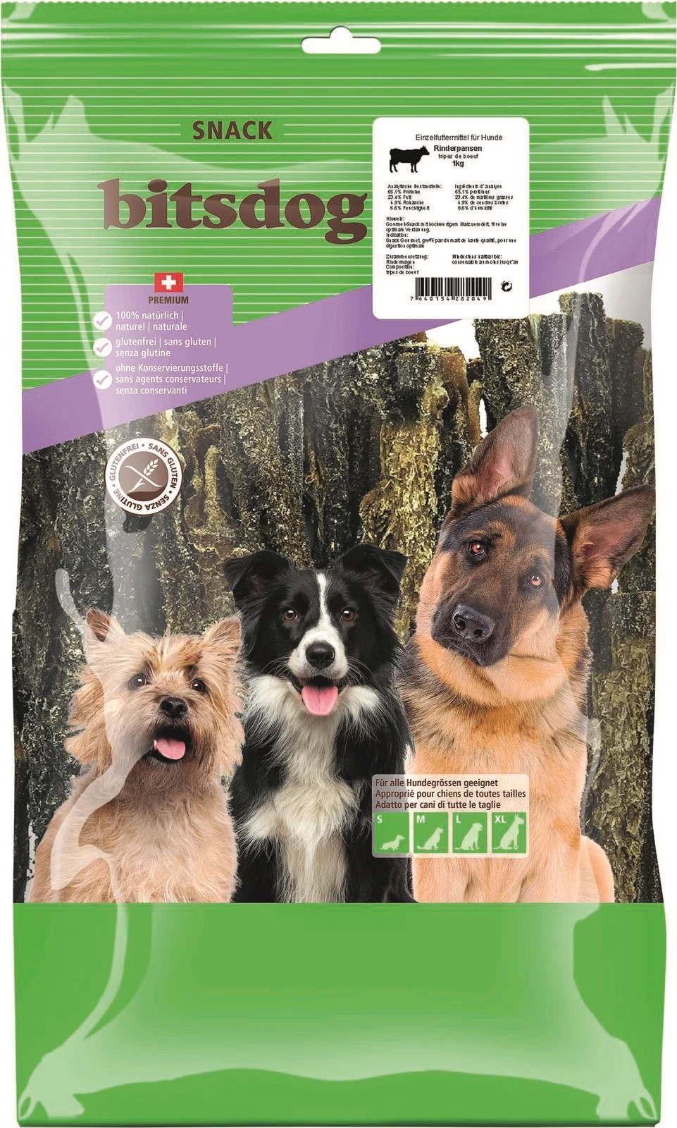 Rinderpansen für Hunde 1 kg