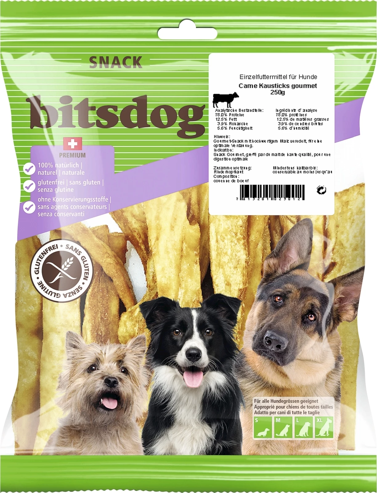Kaustäbe für Hunde Carne 250 g