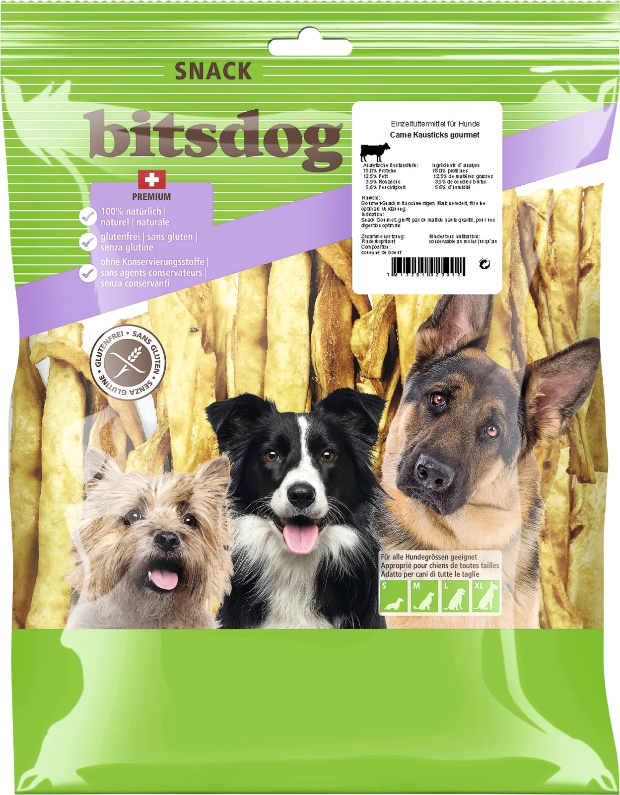 Kaustäbe für Hunde Carne 1 kg