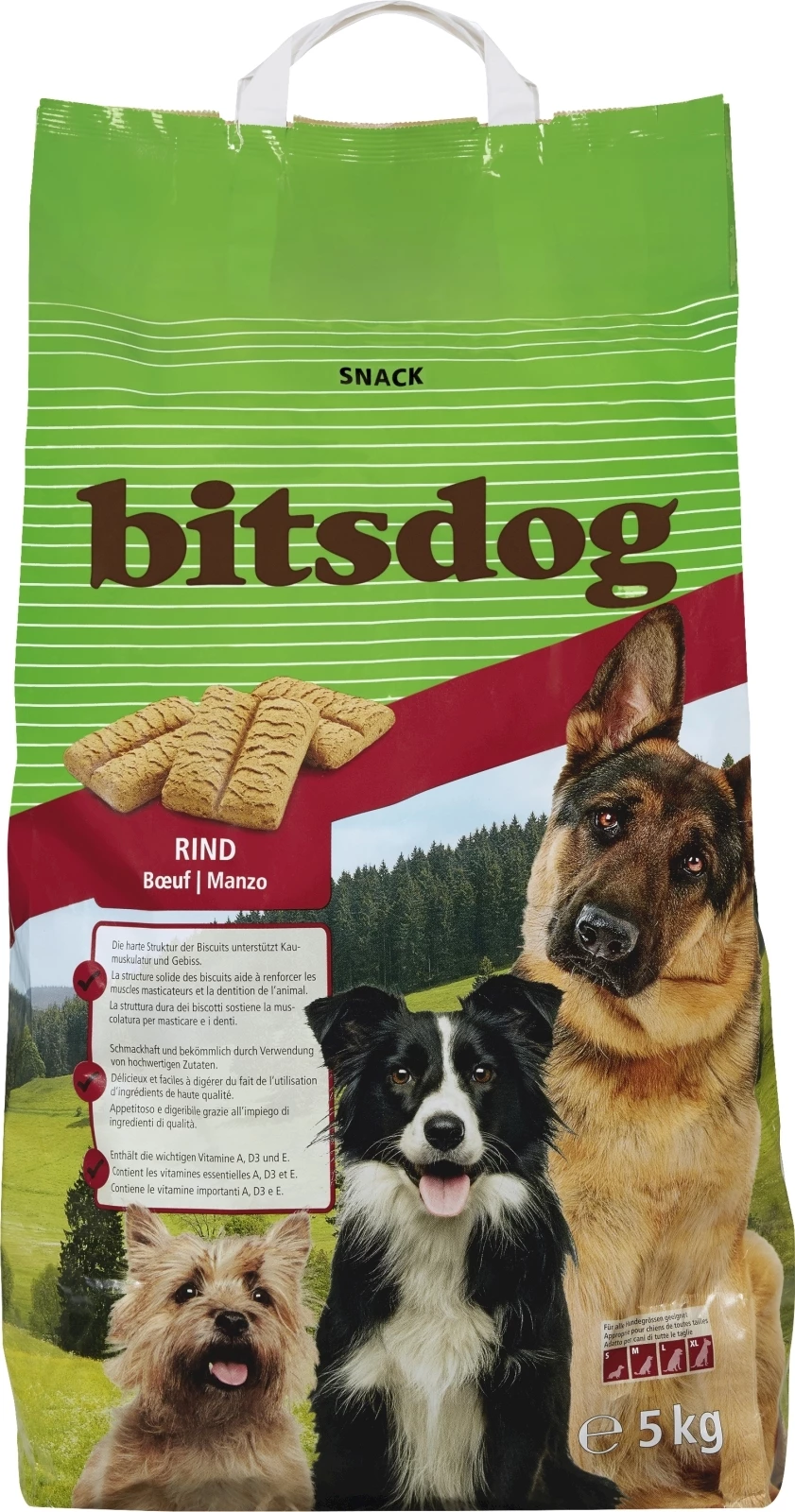 Hundebiscuits bitsdog 5 kg