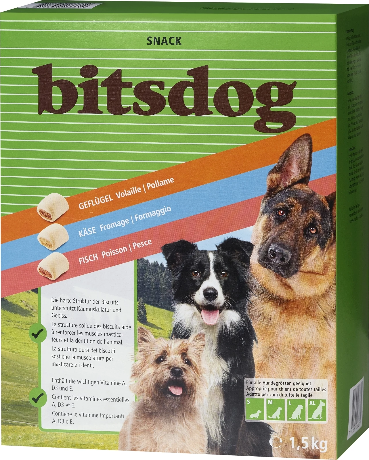 Hundebiscuits bitsdog 1,5 kg