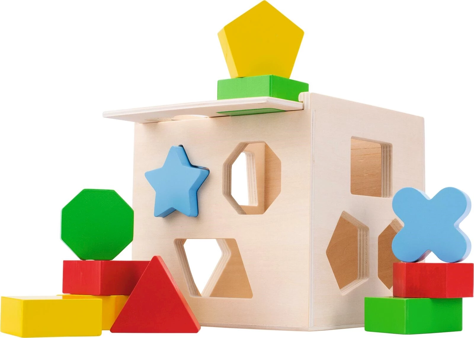 Steckwürfelspiel Holz