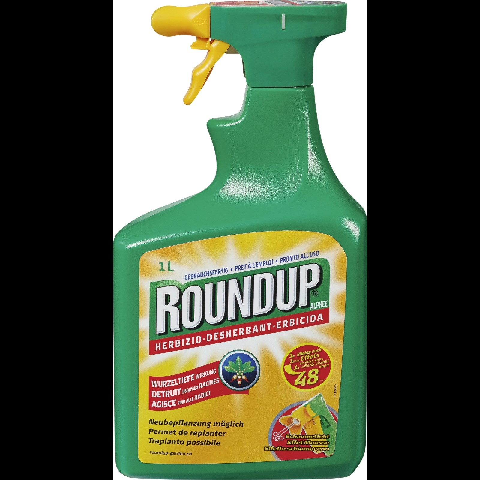 Désherbant jardin gazon Roundup prêt à l'emploi puissant herbicide