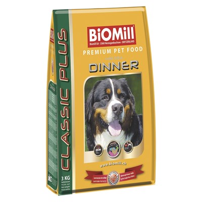 Aliment p. chiens Din. 3kg Biomill