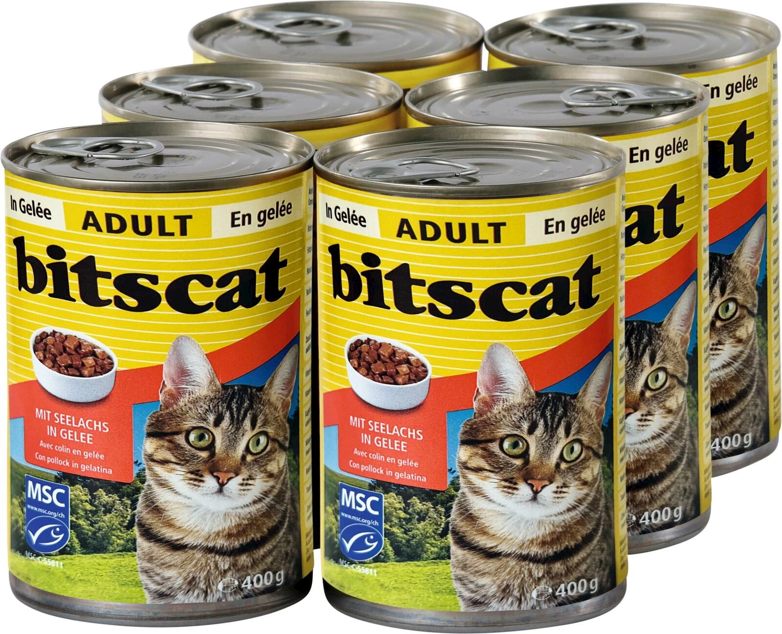 Katzenfutter Seelachs Gelée 6×400g