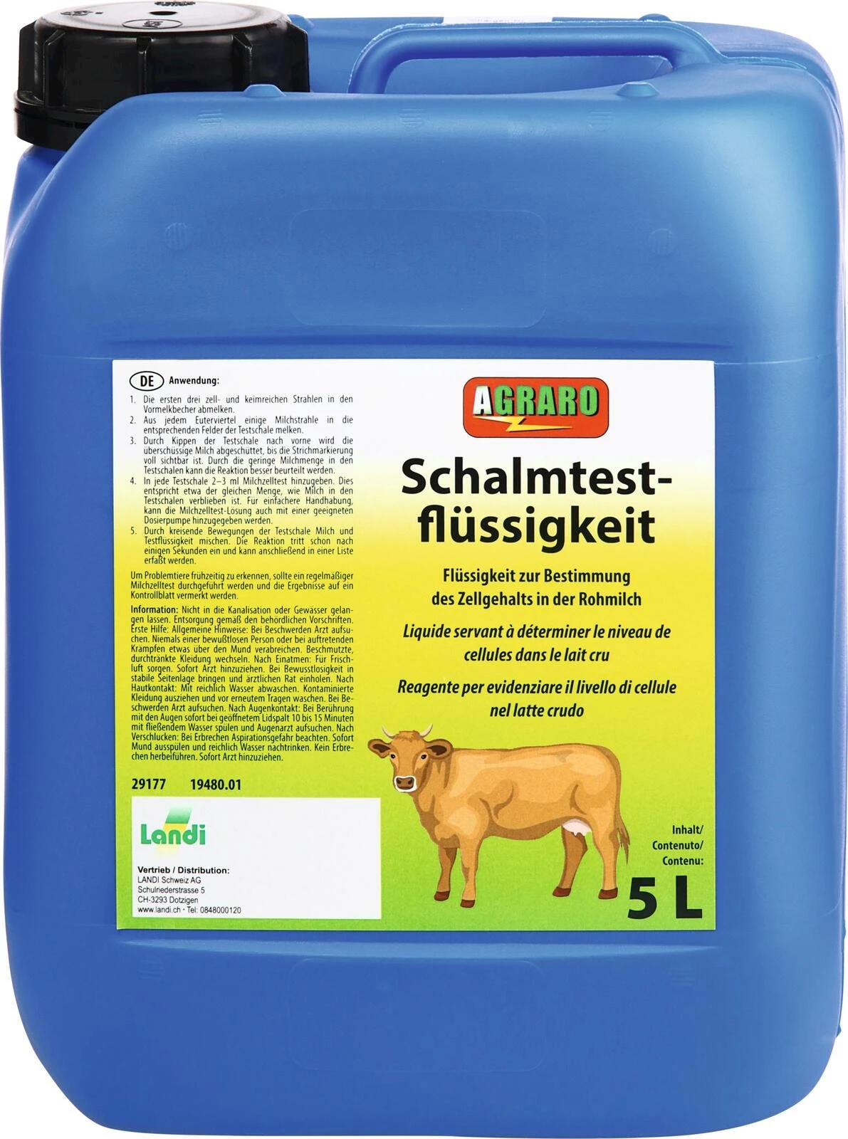 Schalmtestflüssigkeit 5 l Agraro