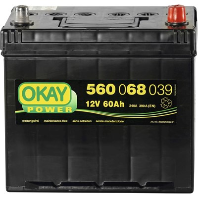 Starterbatterie Okay 60 Ah/390 A