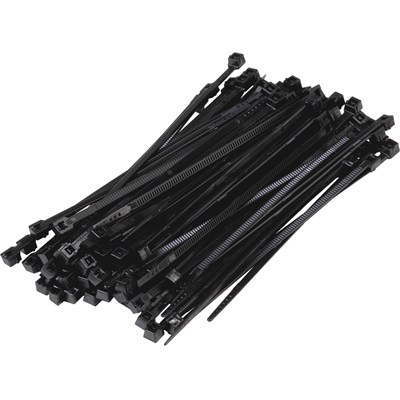Kabelbinder schwarz 2,5 × 100 mm