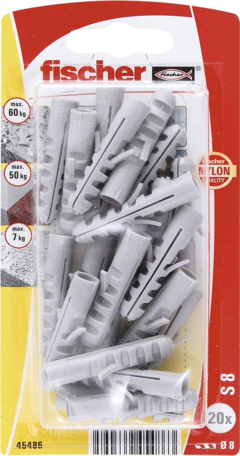 Dübel Nylon NV S8 20 Stück