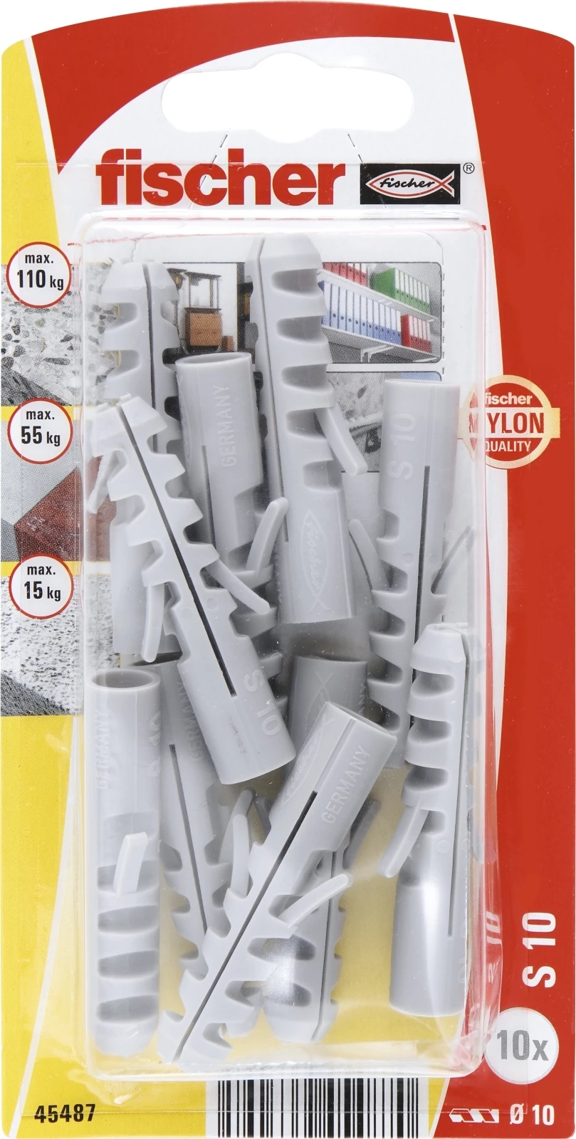 Dübel Nylon NV S10 10 Stück