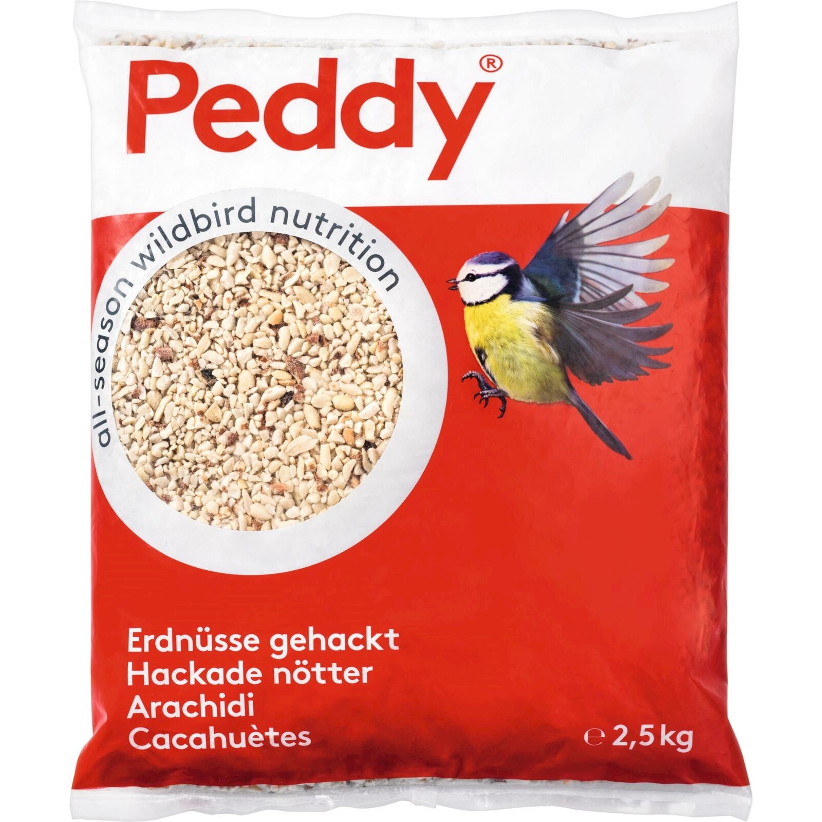 Cacahuètes hachées 2.5kg Acheter - Nourriture oiseaux de plein air