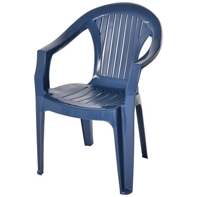 Stuhl Lola blau 78 × 40 × 43 cm
