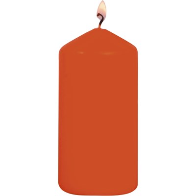 Zylinderkerze orange 5 × 10 cm