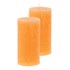Bougie cylindrique orange 5x10cm