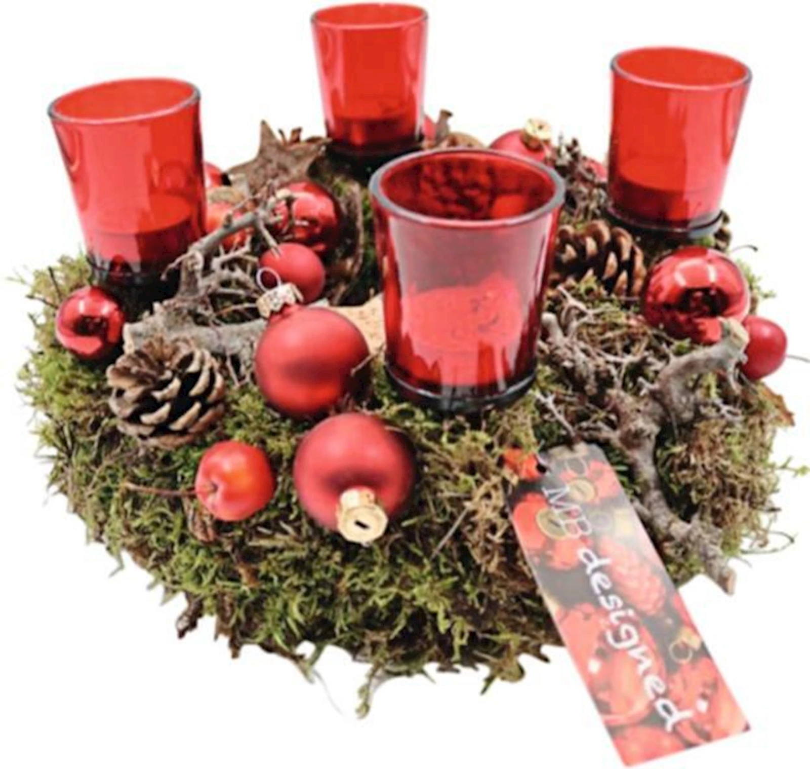 Adventskranz  Rustik Moos Ø 35 cm