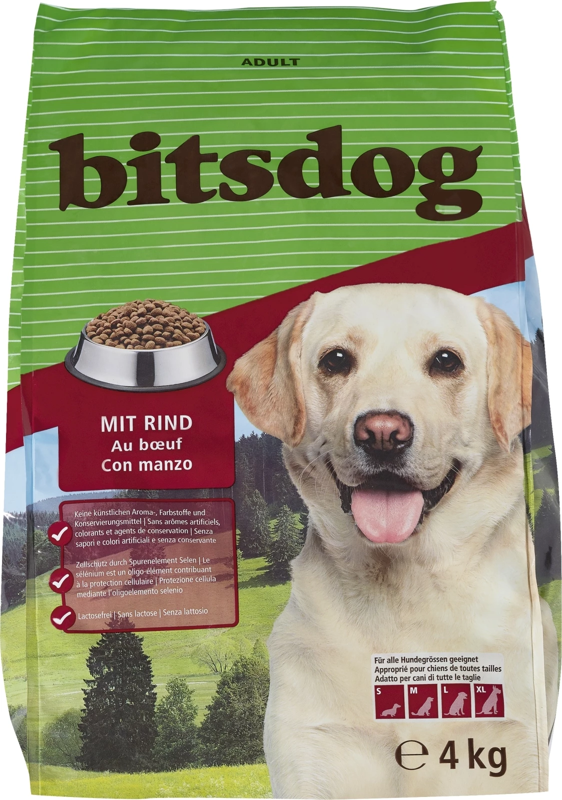 Hundefutter Adult bitsdog 4 kg