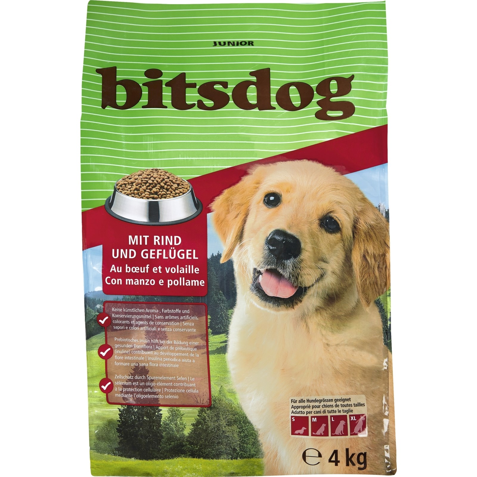 Aliment pour chiens Junior 4 kg Acheter - Aliments secs pour chiens - LANDI