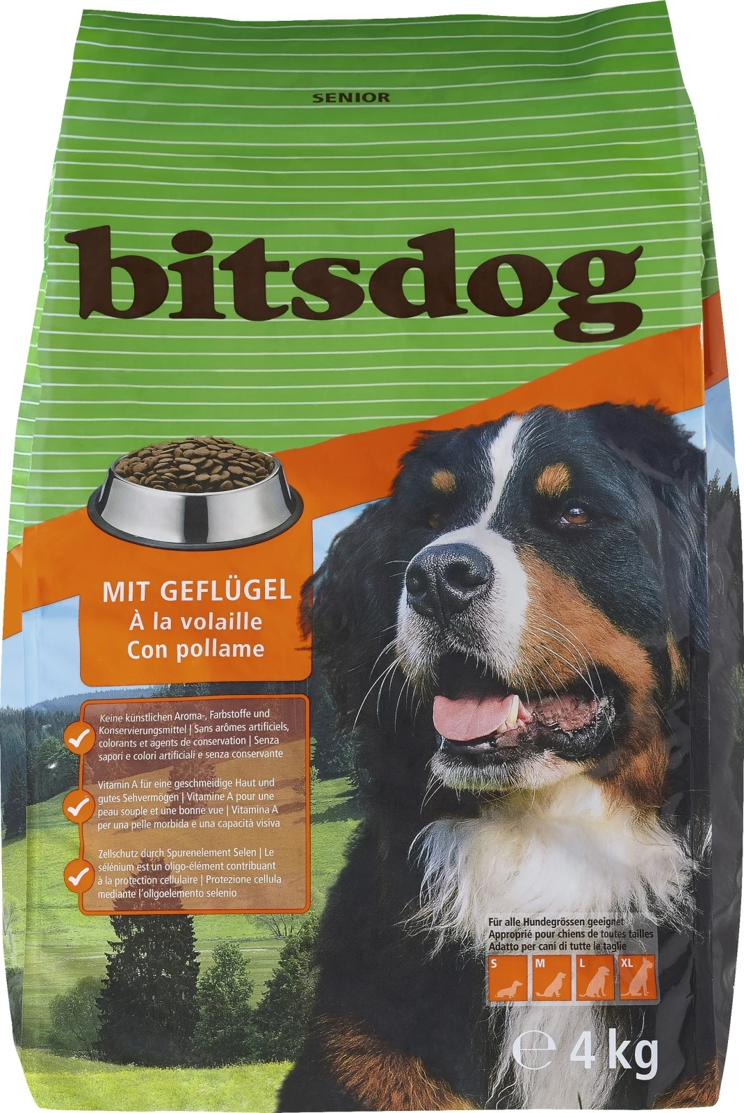 Hundefutter Senior bitsdog 4 kg
