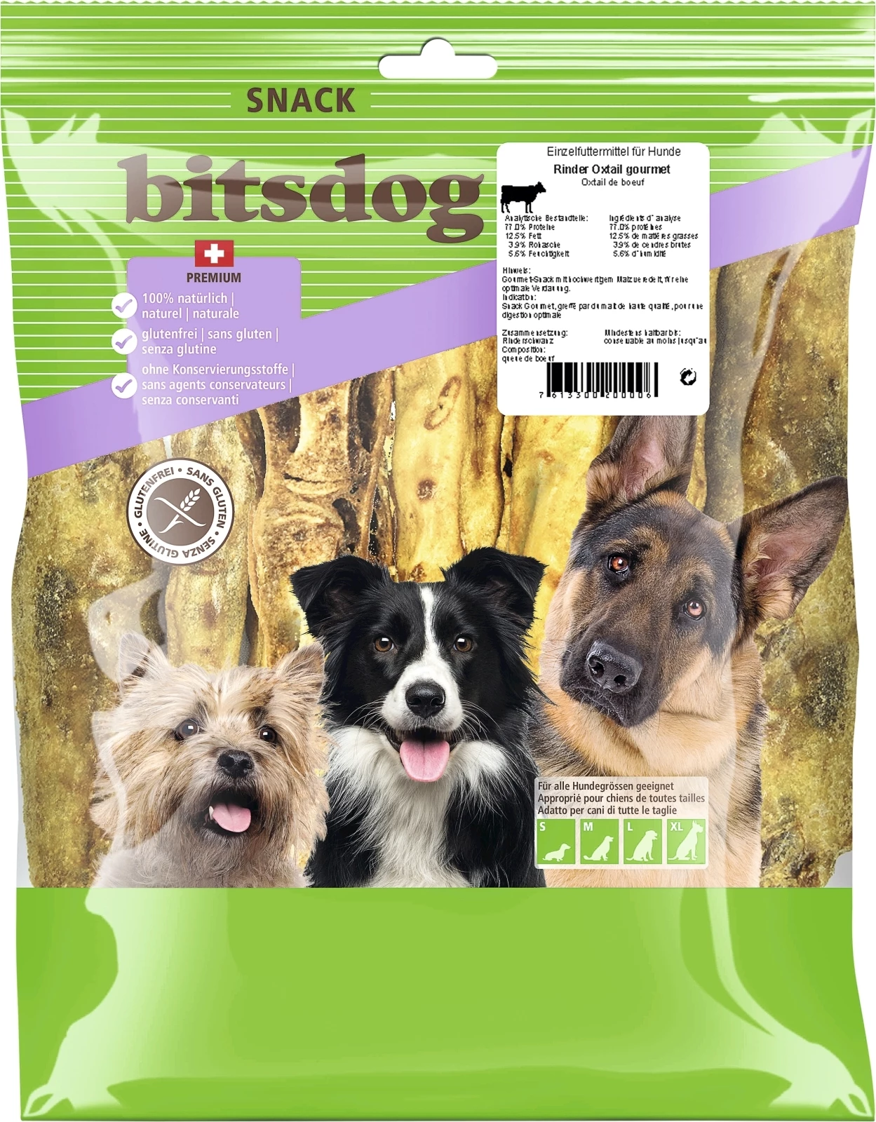 Rinderoxtail für Hunde 1 kg