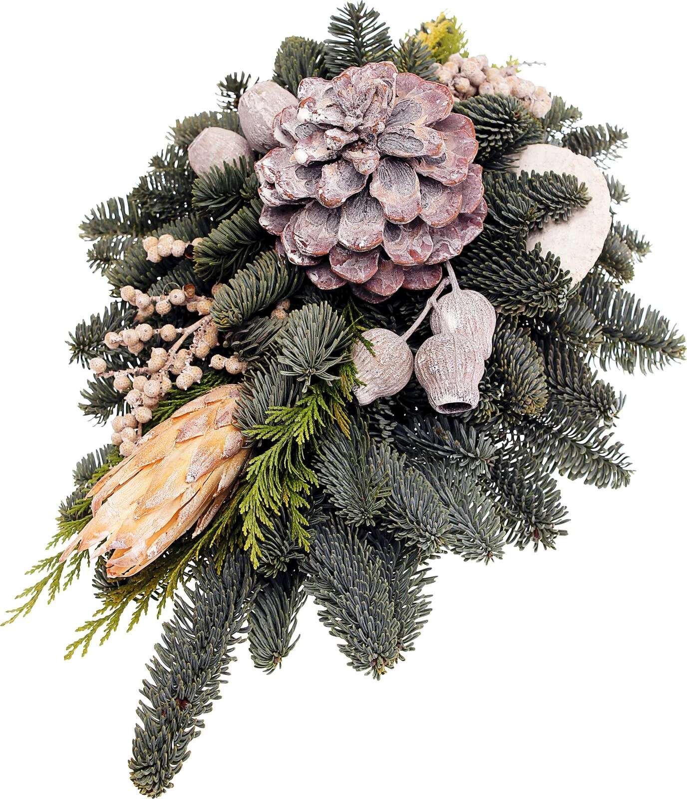 Grableger  Tropfenform white-washed