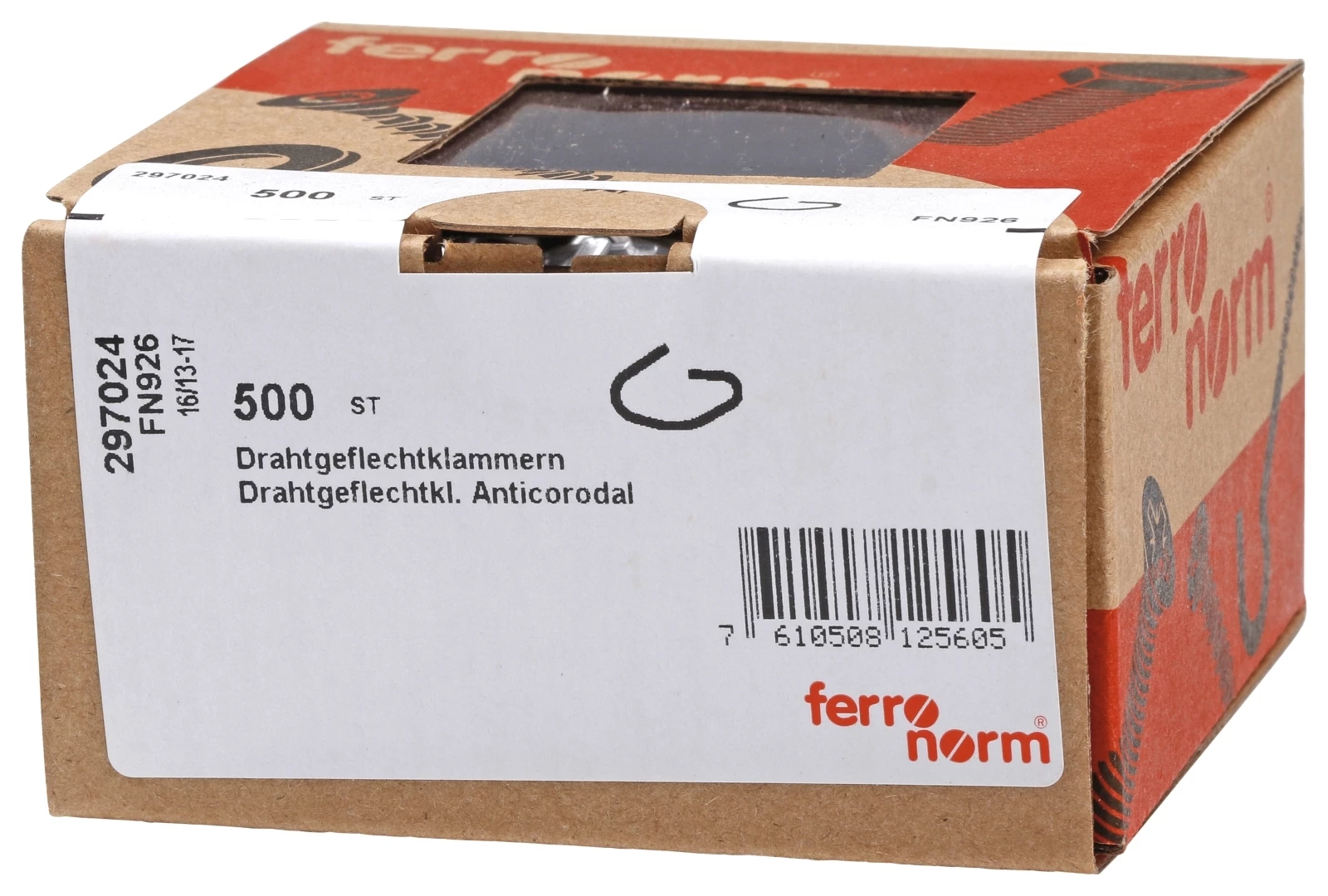 Drahtgeflechtklammer 500 Stück