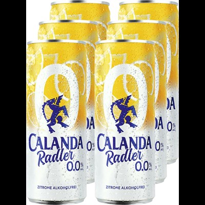 Radler Calanda Lemon 0.0 % 6 × 33 cl