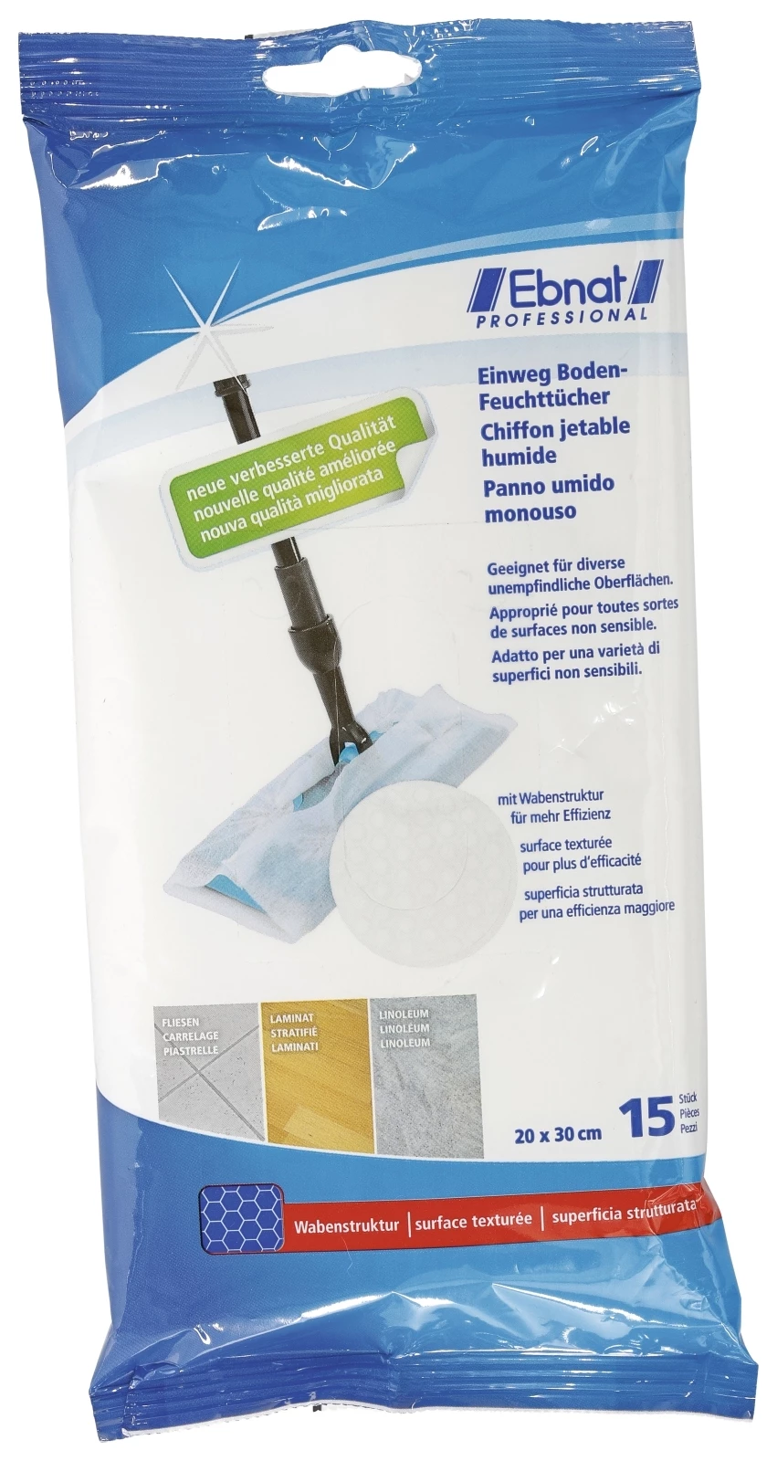 Feuchttücher Quick-Clean 15 Stück