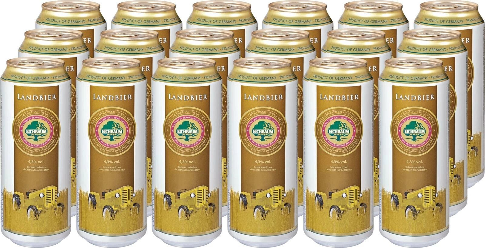 Landbier Eichbaum Dose 18×50cl